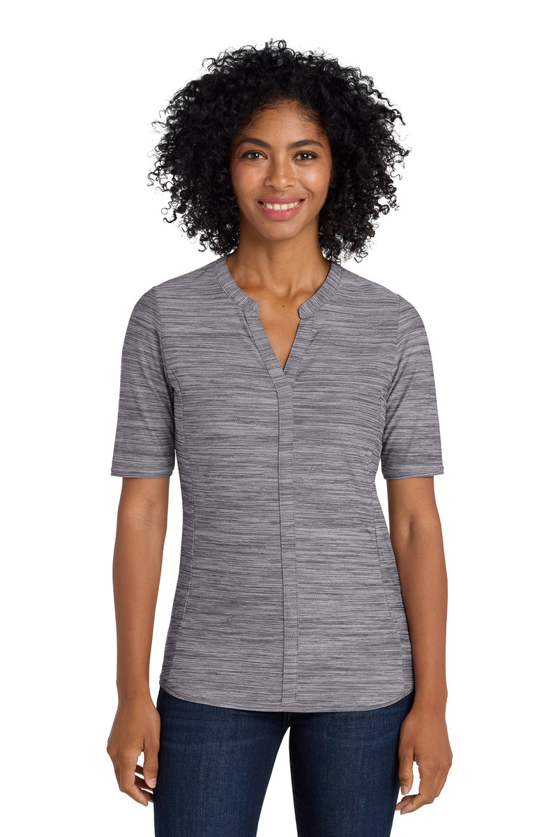 Load image into Gallery viewer, Port Authority  Women&#39;s Stretch Heather Open Neck Top  LK583
