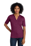 Port Authority  Women's Stretch Heather Open Neck Top  LK583