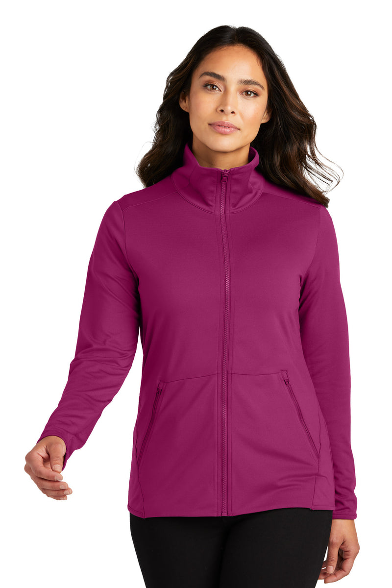 Load image into Gallery viewer, Port Authority Women&#39;s Accord Stretch Fleece Full-Zip LK595
