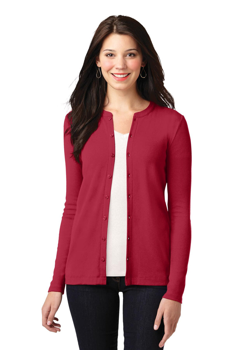 Load image into Gallery viewer, Port Authority Women&#39;s Concept Stretch Button-Front Cardigan. LM1008
