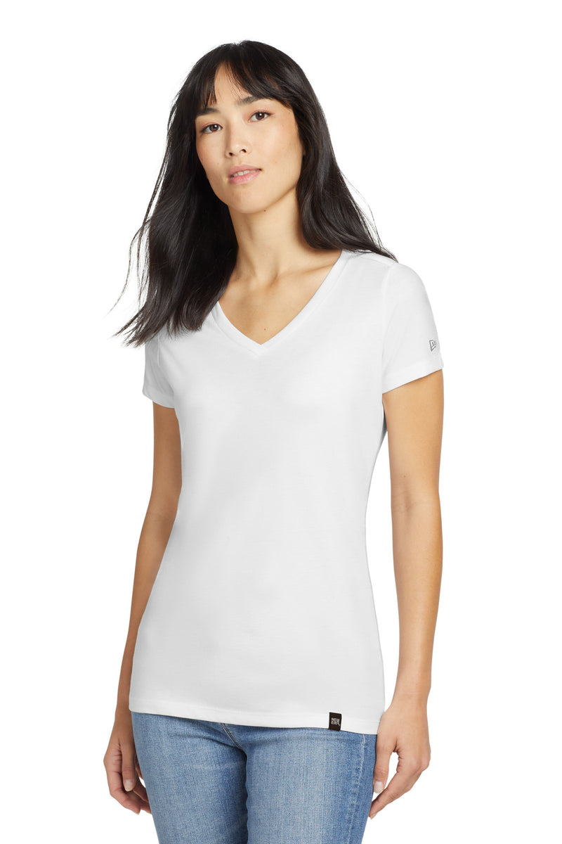 Load image into Gallery viewer, New Era  Women&#39;s Heritage Blend V-Neck Tee. LNEA101
