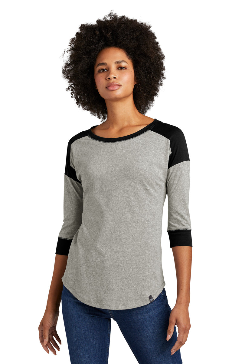 Load image into Gallery viewer, New Era  Women&#39;s Heritage Blend 3/4-Sleeve Baseball Raglan Tee. LNEA104
