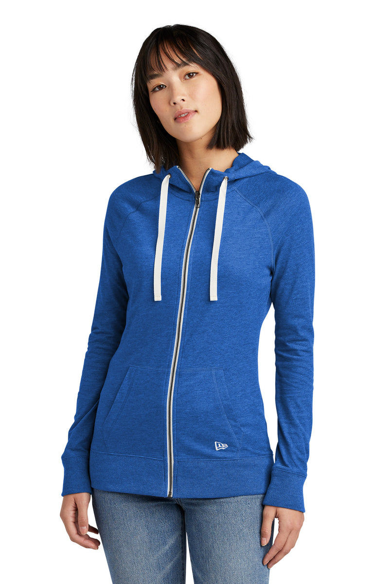 Load image into Gallery viewer, New Era Women&#39;s Sueded Cotton Blend Full-Zip Hoodie. LNEA122
