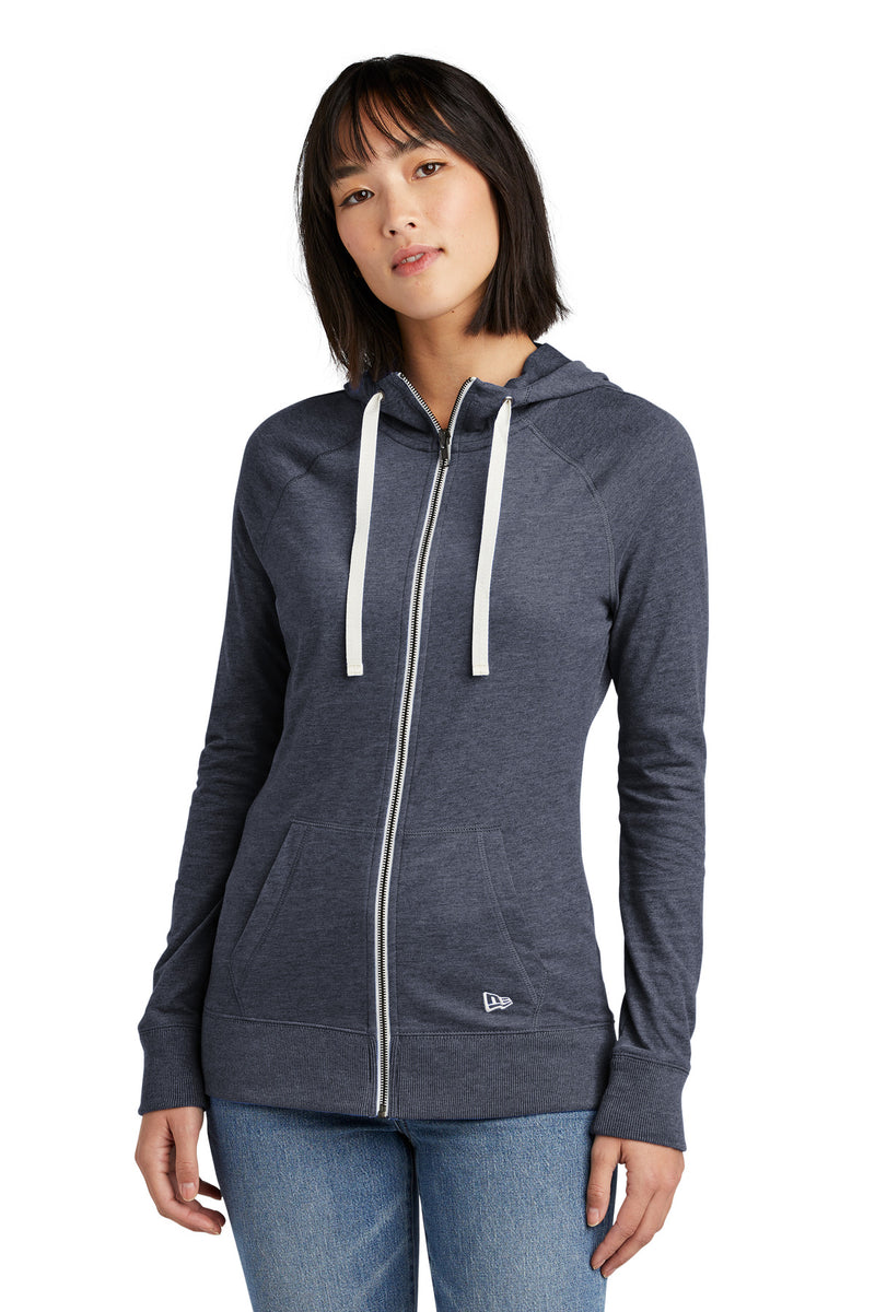 Load image into Gallery viewer, New Era Women&#39;s Sueded Cotton Blend Full-Zip Hoodie. LNEA122
