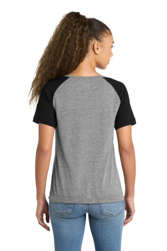 New Era  Women's Tri-Blend Performance Cinch Tee. LNEA133