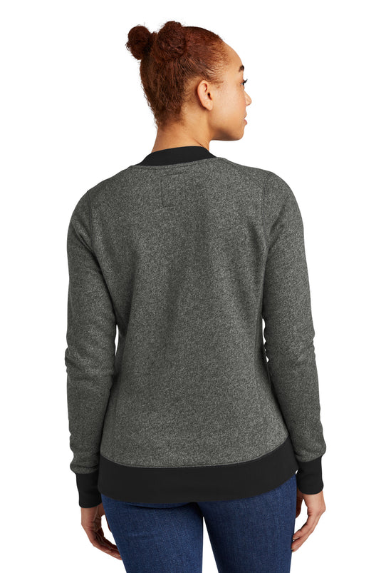 New Era Women's French Terry Baseball Full-Zip. LNEA503