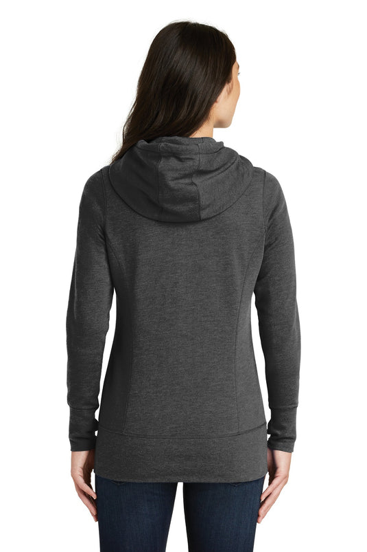New Era  Women's Tri-Blend Fleece Full-Zip Hoodie. LNEA511