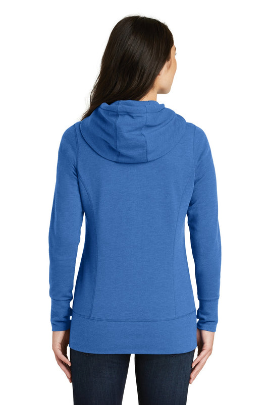 New Era  Women's Tri-Blend Fleece Full-Zip Hoodie. LNEA511