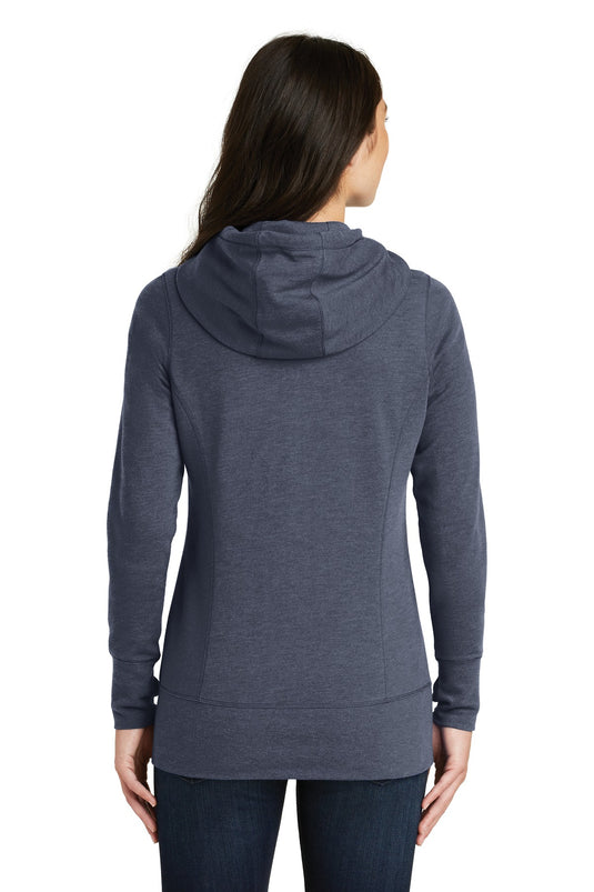 New Era  Women's Tri-Blend Fleece Full-Zip Hoodie. LNEA511