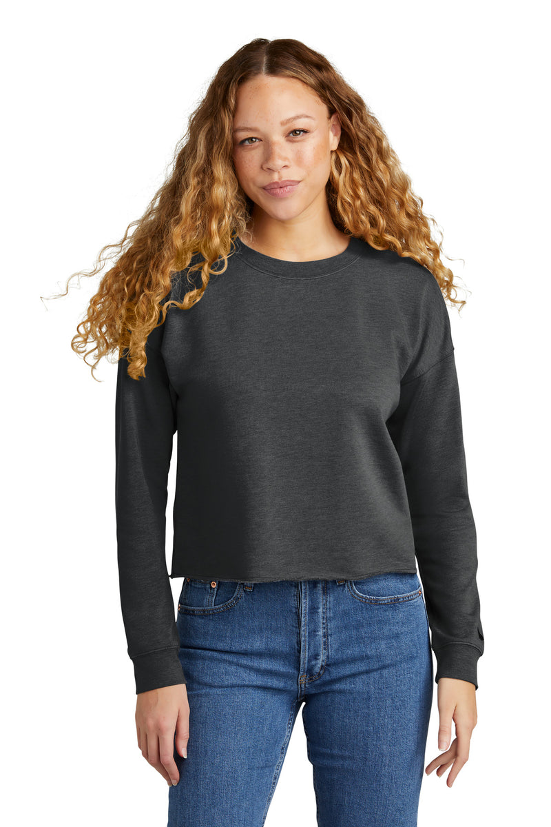Load image into Gallery viewer, New Era Women&#39;s Tri-Blend Fleece Crop Crew LNEA514
