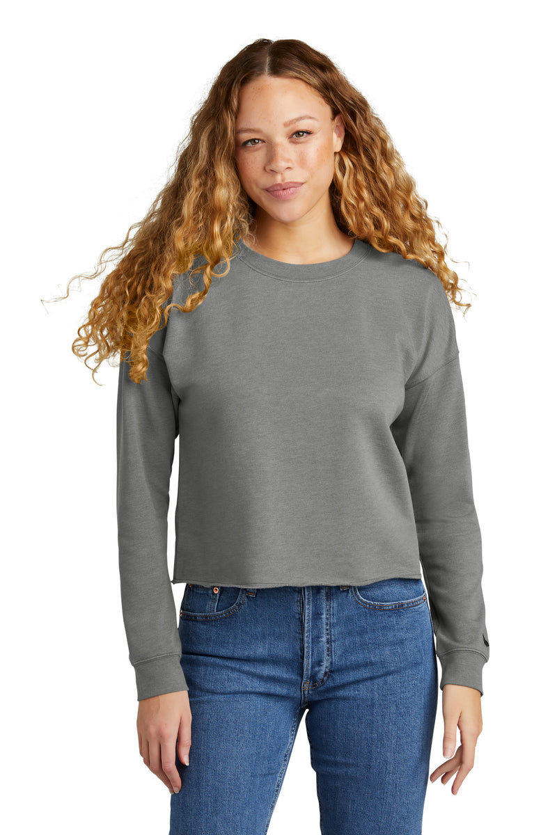 Load image into Gallery viewer, New Era Women&#39;s Tri-Blend Fleece Crop Crew LNEA514
