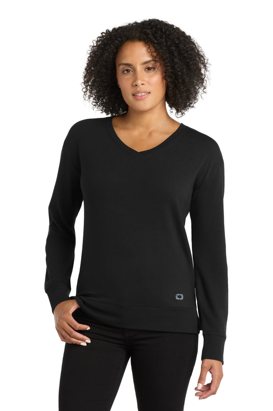 OGIO Women's Luuma Flex Long Sleeve V-Neck LOG825