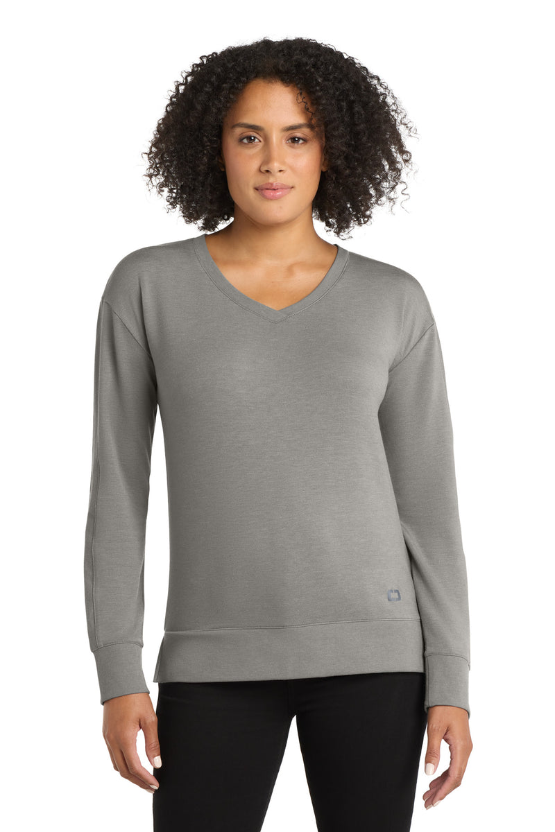 Load image into Gallery viewer, OGIO Women&#39;s Luuma Flex Long Sleeve V-Neck LOG825
