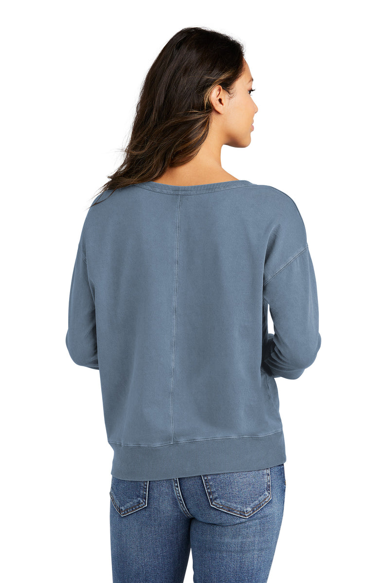 Load image into Gallery viewer, Port &amp; Co Women&#39;s Beach Wash Garment-Dyed V-Neck Sweatshirt LPC098V
