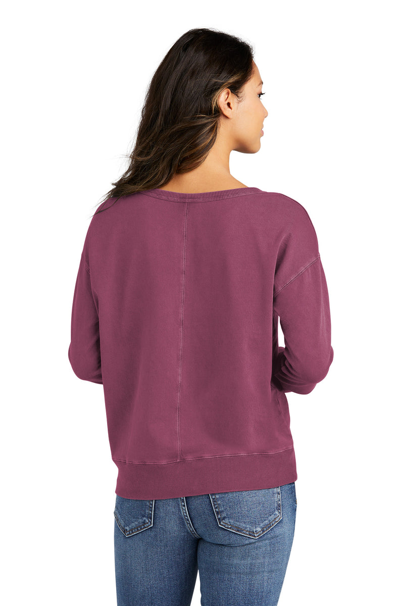 Load image into Gallery viewer, Port &amp; Co Women&#39;s Beach Wash Garment-Dyed V-Neck Sweatshirt LPC098V
