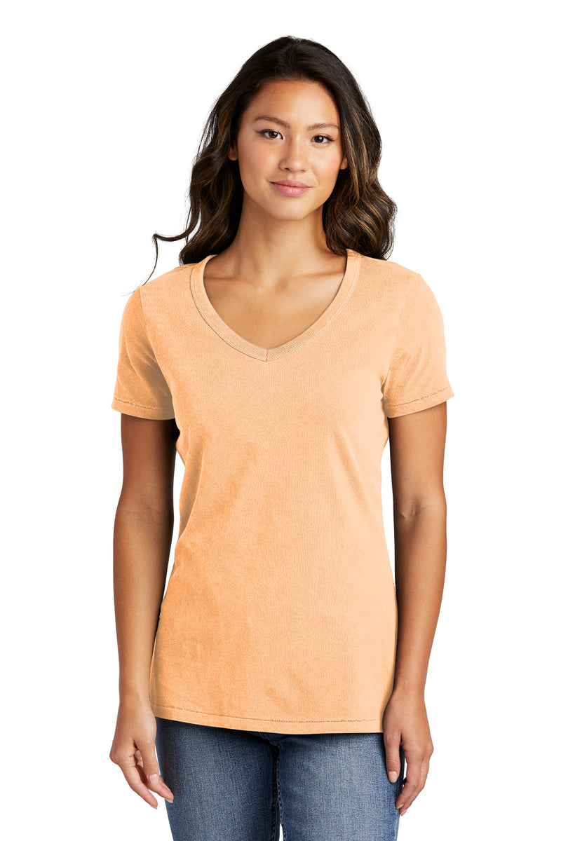 Load image into Gallery viewer, Port &amp; Co Women&#39;s Beach Wash Garment-Dyed V-Neck Tee LPC099V
