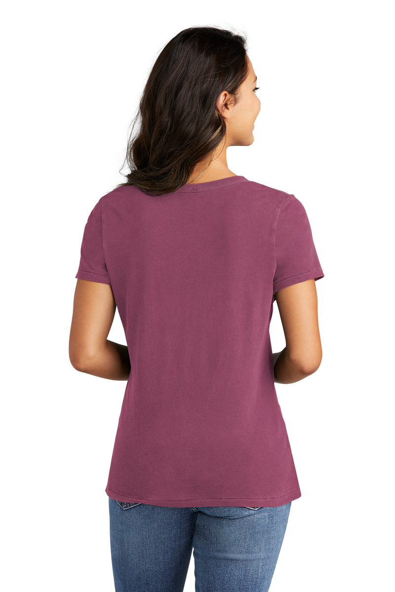 Load image into Gallery viewer, Port &amp; Co Women&#39;s Beach Wash Garment-Dyed V-Neck Tee LPC099V
