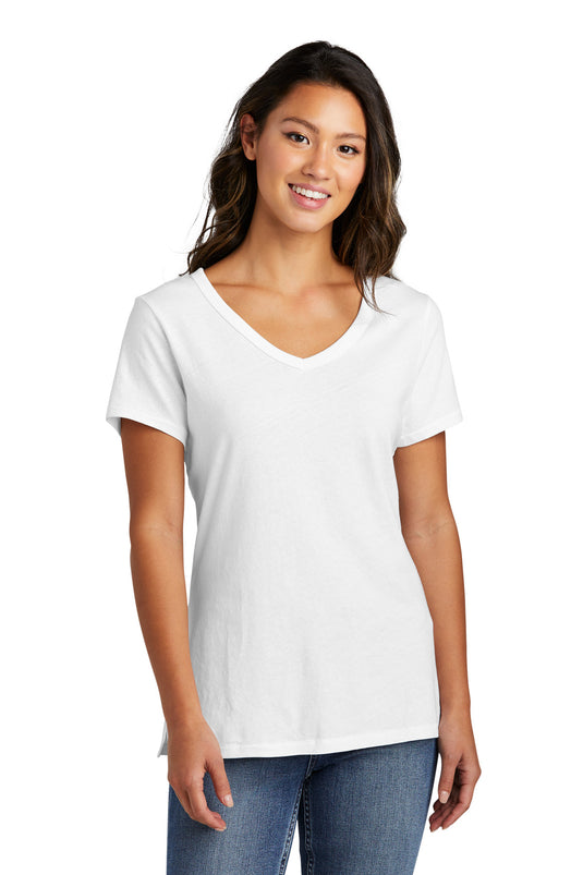 Port & Co Women's Beach Wash Garment-Dyed V-Neck Tee LPC099V