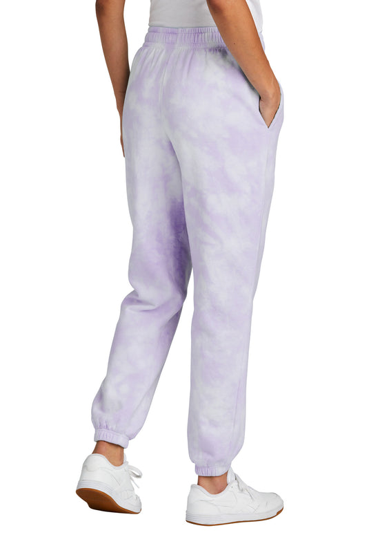 Port & Co Women's Beach Wash Cloud Tie-Dye Sweatpant LPC140P