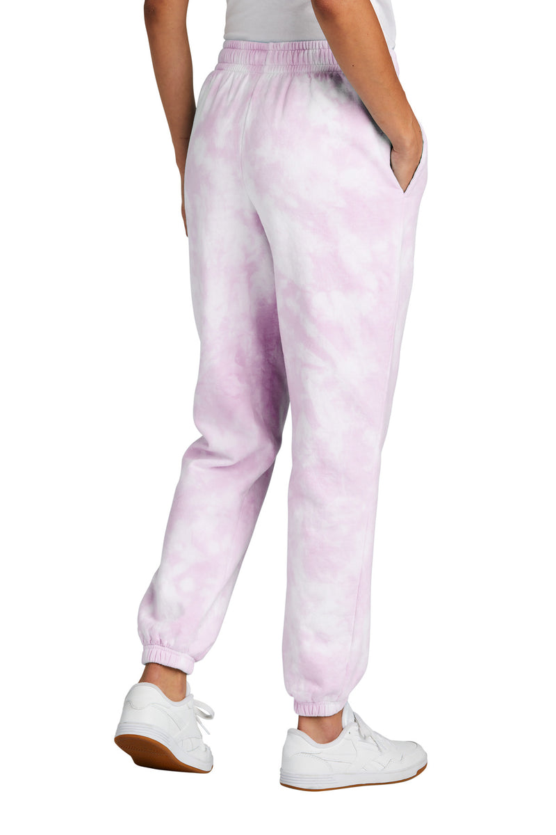 Load image into Gallery viewer, Port &amp; Co Women&#39;s Beach Wash Cloud Tie-Dye Sweatpant LPC140P
