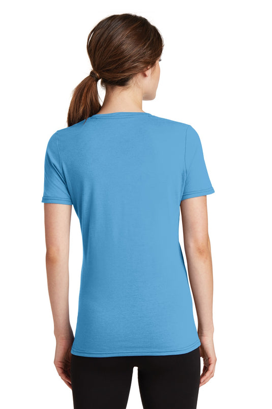 Port & Co Women's Performance Blend V-Neck Tee. LPC381V