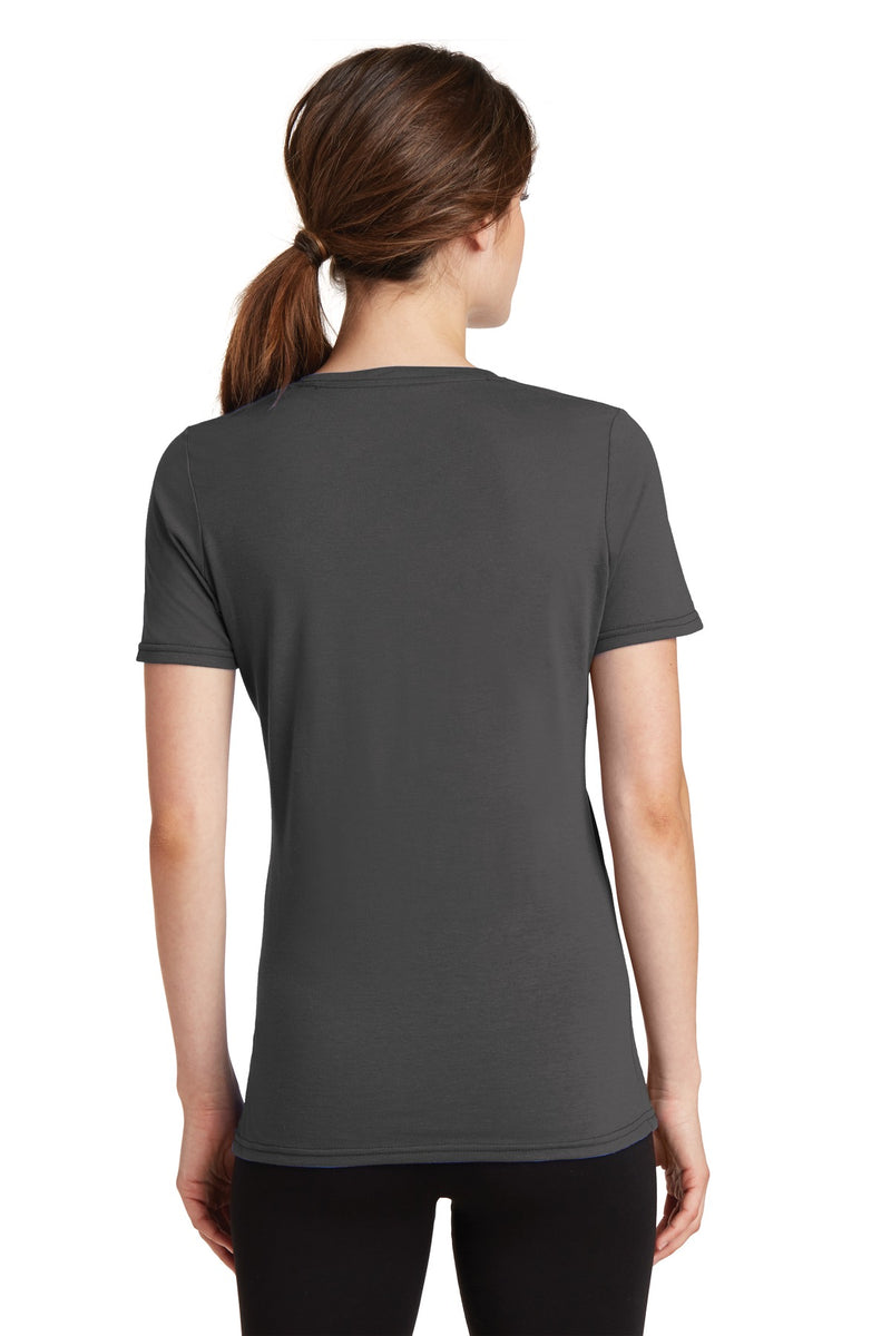 Load image into Gallery viewer, Port &amp; Co Women&#39;s Performance Blend V-Neck Tee. LPC381V
