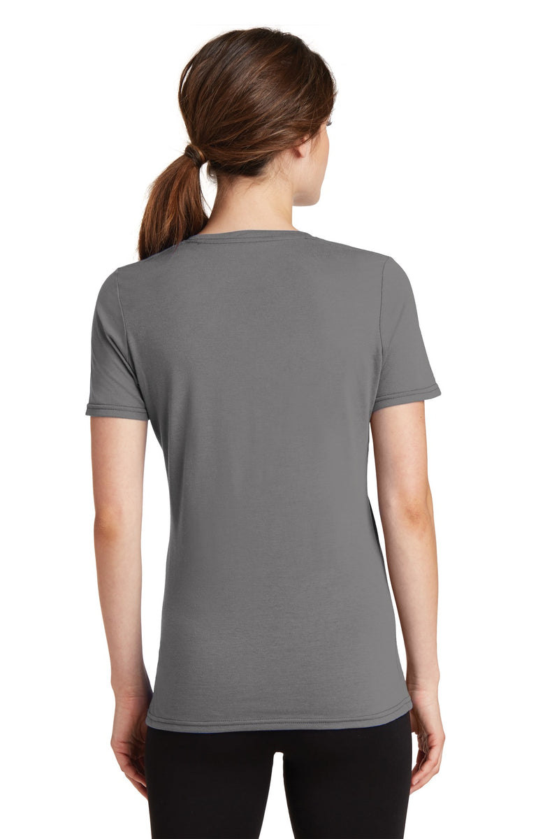 Load image into Gallery viewer, Port &amp; Co Women&#39;s Performance Blend V-Neck Tee. LPC381V

