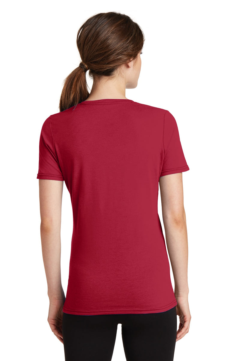 Load image into Gallery viewer, Port &amp; Co Women&#39;s Performance Blend V-Neck Tee. LPC381V
