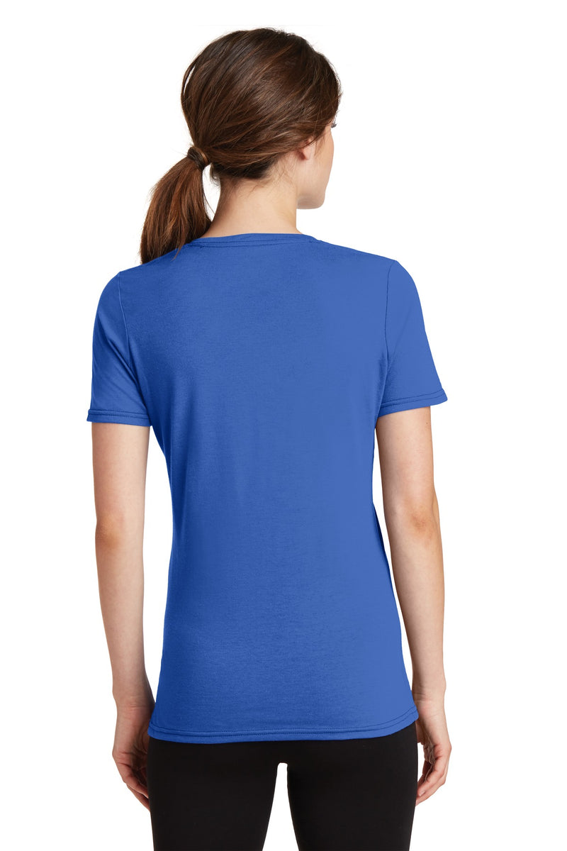 Load image into Gallery viewer, Port &amp; Co Women&#39;s Performance Blend V-Neck Tee. LPC381V
