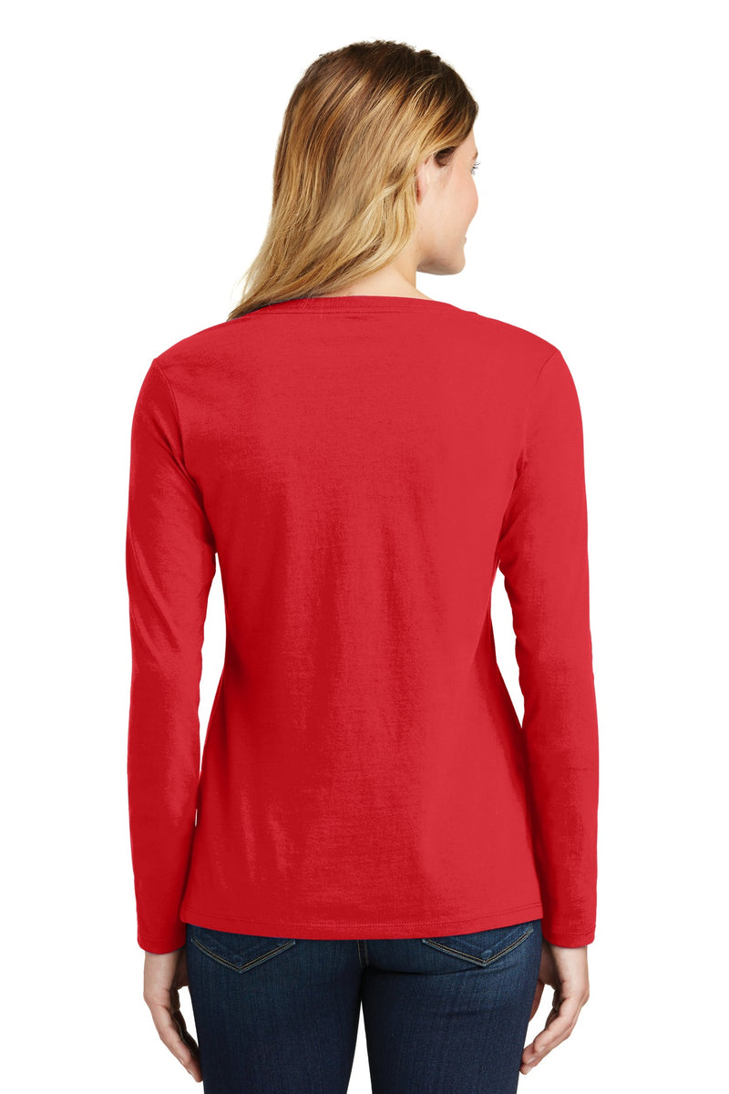 Load image into Gallery viewer, Port &amp; Co Women&#39;s Long Sleeve Fan Favorite V-Neck Tee. LPC450VLS
