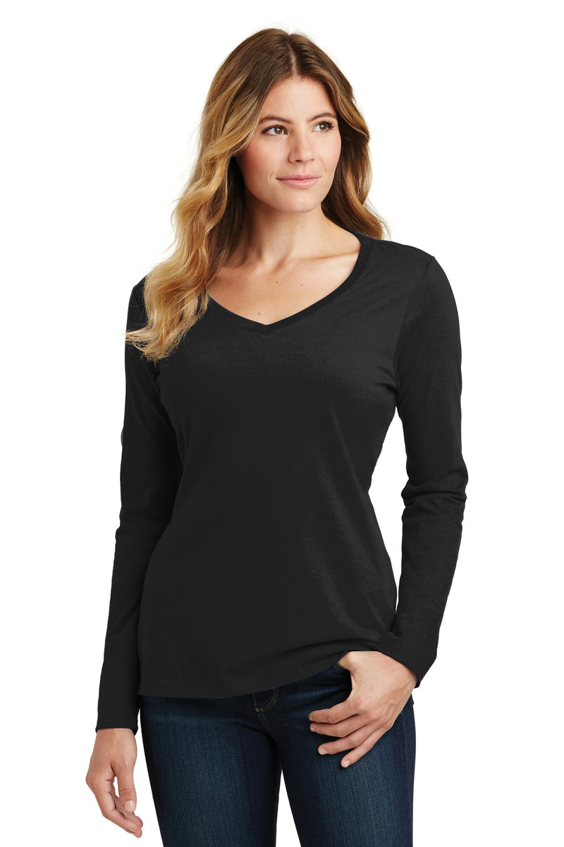 Load image into Gallery viewer, Port &amp; Co Women&#39;s Long Sleeve Fan Favorite V-Neck Tee. LPC450VLS
