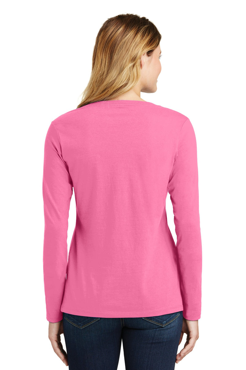 Load image into Gallery viewer, Port &amp; Co Women&#39;s Long Sleeve Fan Favorite V-Neck Tee. LPC450VLS
