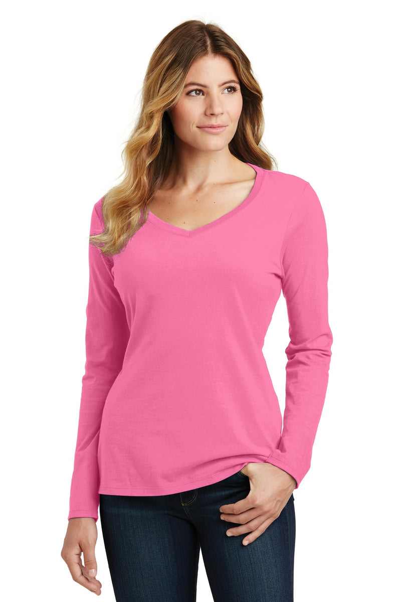 Load image into Gallery viewer, Port &amp; Co Women&#39;s Long Sleeve Fan Favorite V-Neck Tee. LPC450VLS
