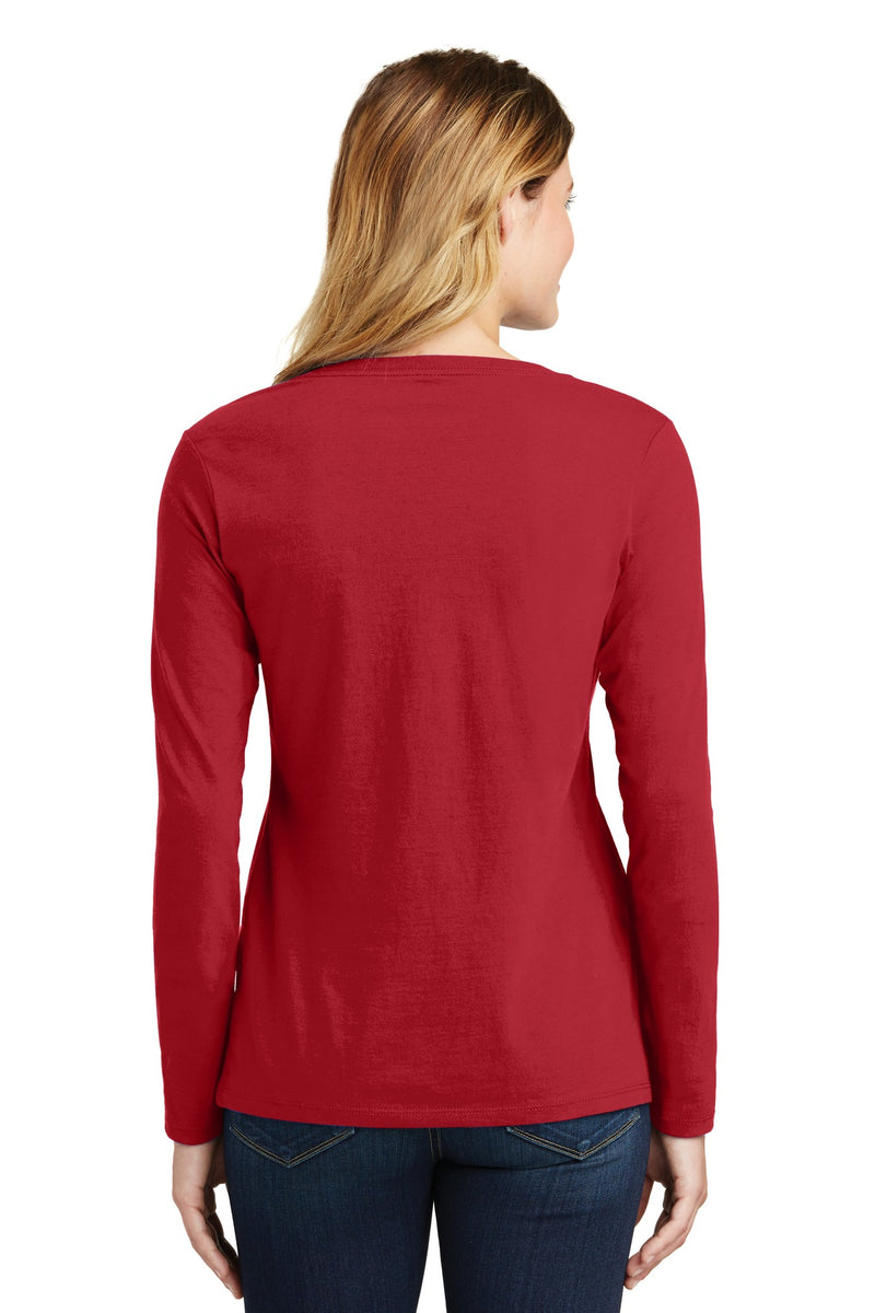 Load image into Gallery viewer, Port &amp; Co Women&#39;s Long Sleeve Fan Favorite V-Neck Tee. LPC450VLS

