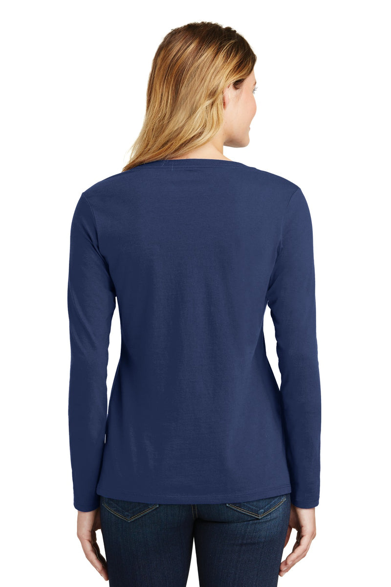 Load image into Gallery viewer, Port &amp; Co Women&#39;s Long Sleeve Fan Favorite V-Neck Tee. LPC450VLS
