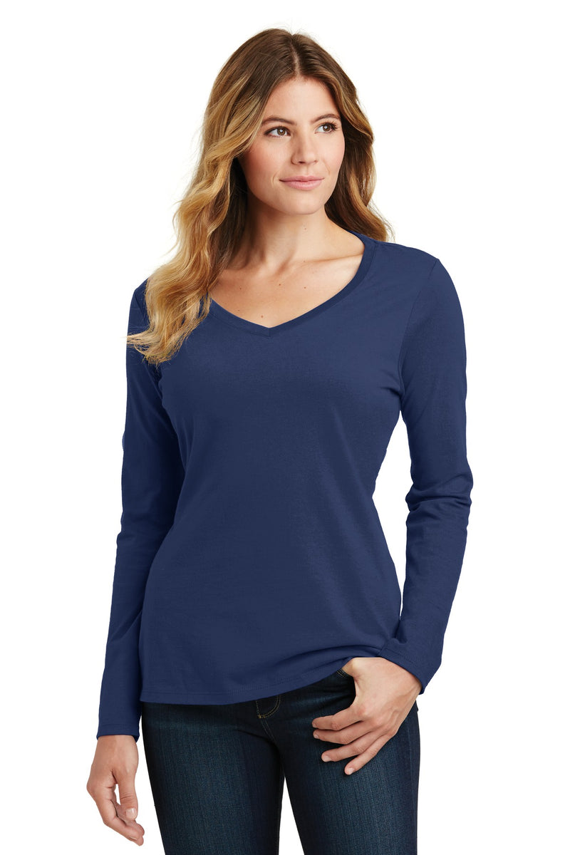 Load image into Gallery viewer, Port &amp; Co Women&#39;s Long Sleeve Fan Favorite V-Neck Tee. LPC450VLS
