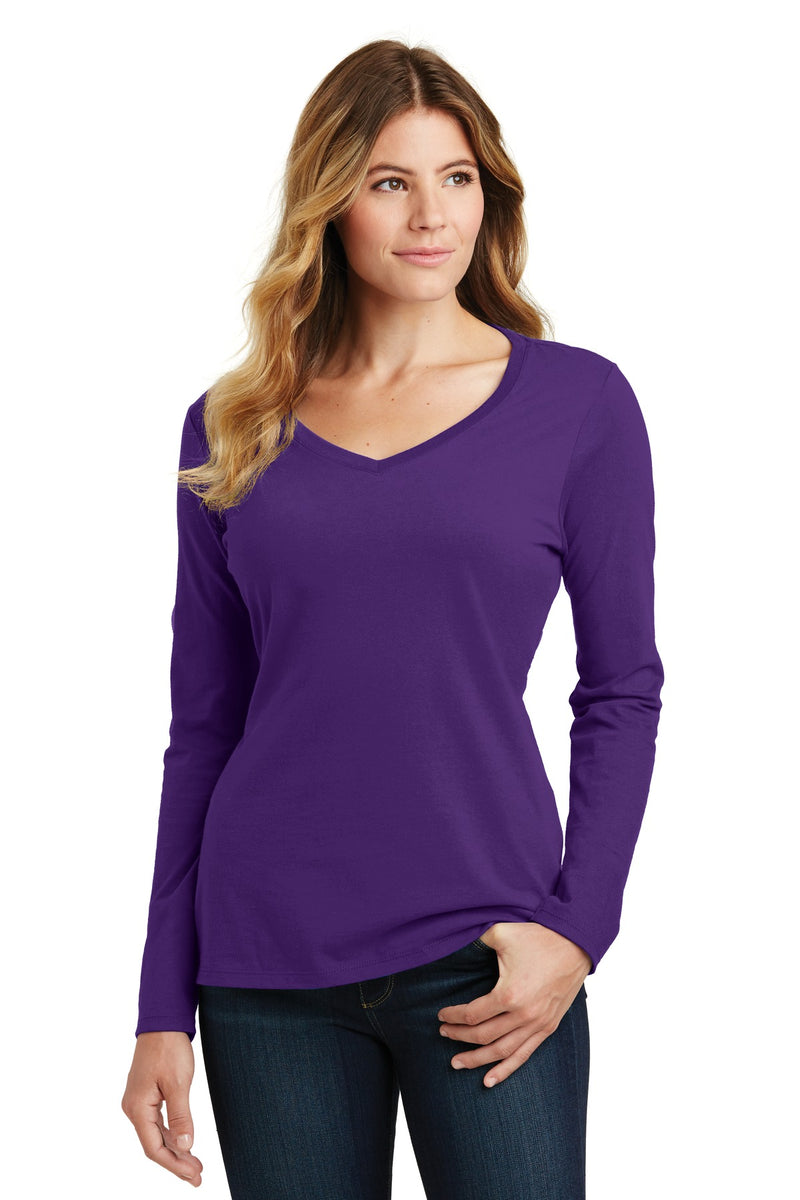 Load image into Gallery viewer, Port &amp; Co Women&#39;s Long Sleeve Fan Favorite V-Neck Tee. LPC450VLS

