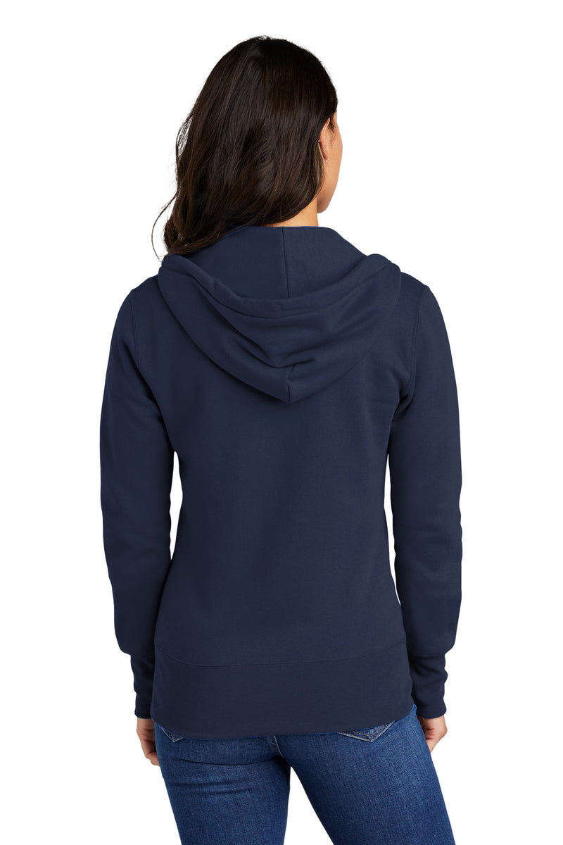 Load image into Gallery viewer, Port &amp; Co Women&#39;s Core Fleece Full-Zip Hooded Sweatshirt. LPC78ZH
