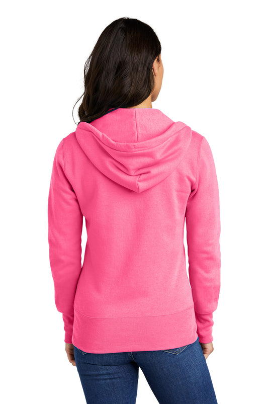 Port & Co Women's Core Fleece Full-Zip Hooded Sweatshirt. LPC78ZH