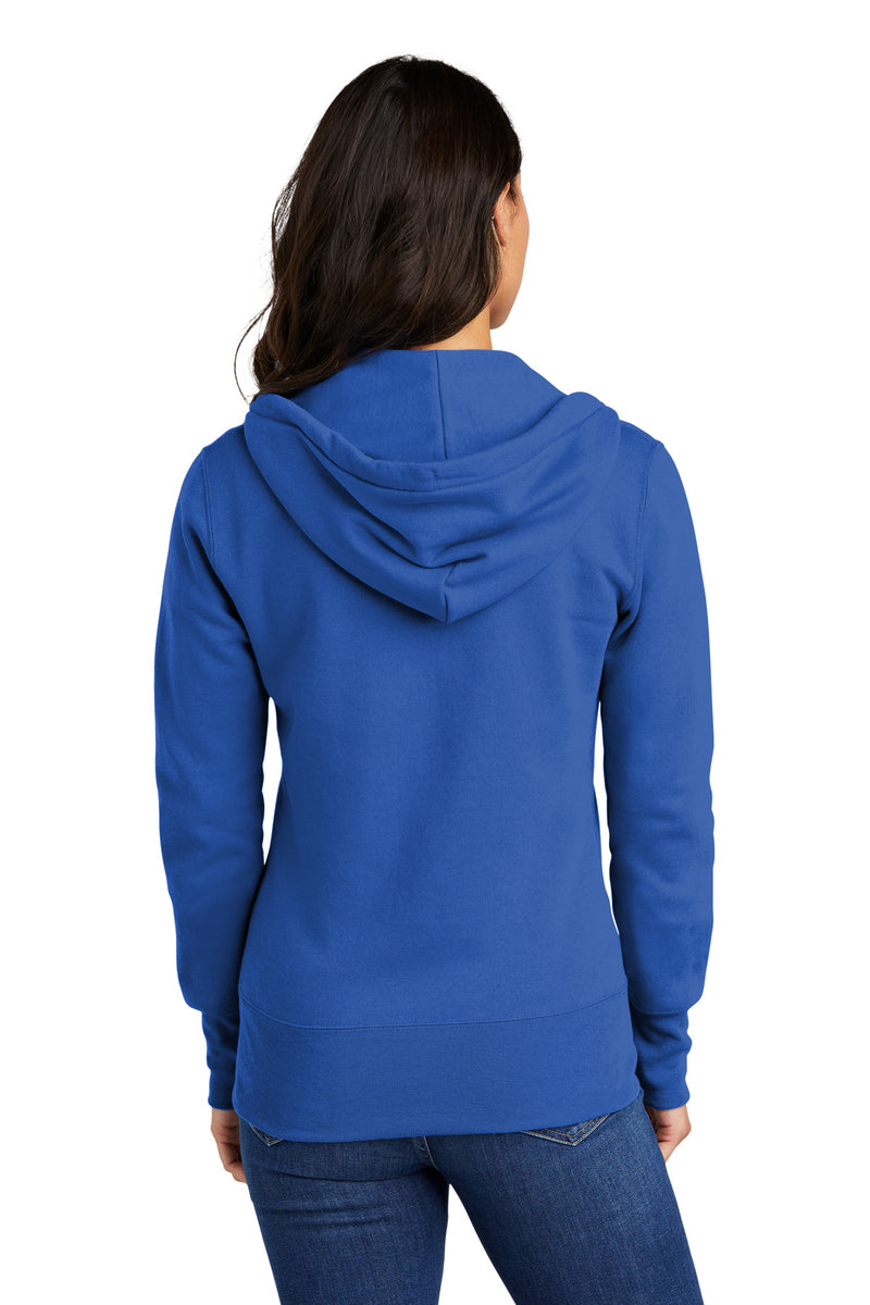 Load image into Gallery viewer, Port &amp; Co Women&#39;s Core Fleece Full-Zip Hooded Sweatshirt. LPC78ZH
