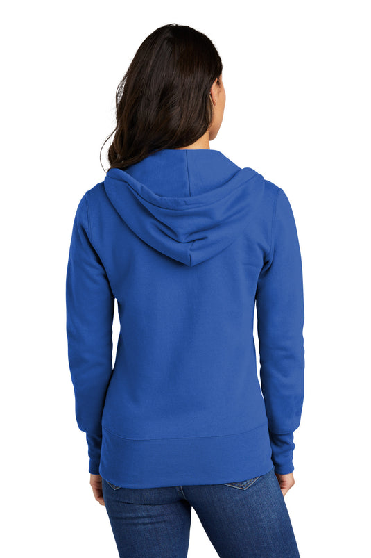 Port & Co Women's Core Fleece Full-Zip Hooded Sweatshirt. LPC78ZH