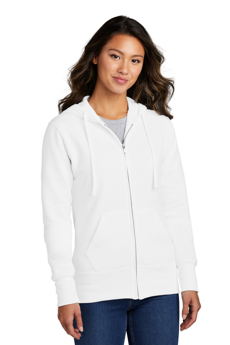 Load image into Gallery viewer, Port &amp; Co Women&#39;s Core Fleece Full-Zip Hooded Sweatshirt. LPC78ZH

