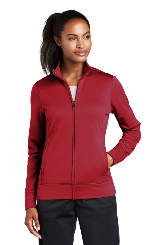 Sport-Tek Women's Sport-Wick Fleece Full-Zip Jacket.  LST241