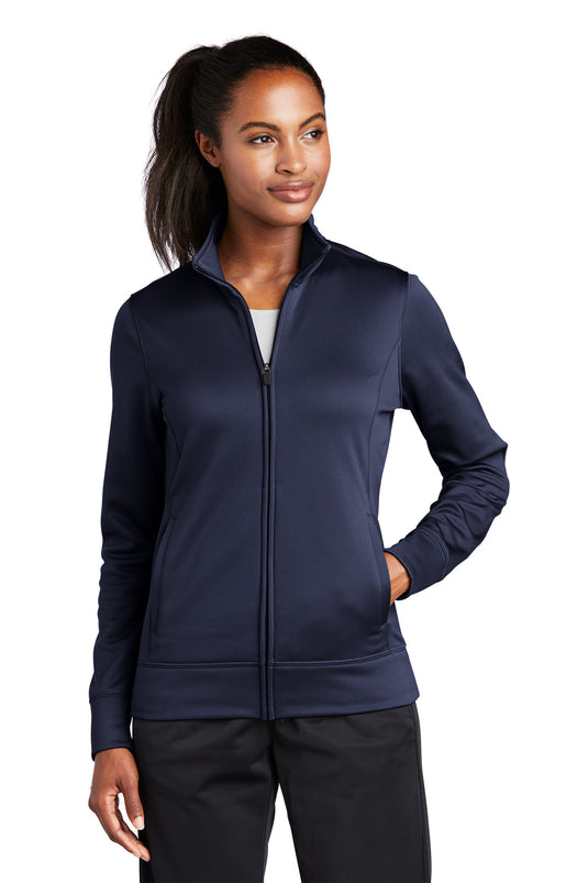 Sport-Tek Women's Sport-Wick Fleece Full-Zip Jacket.  LST241