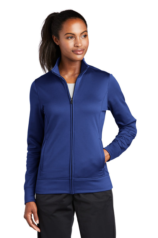 Sport-Tek Women's Sport-Wick Fleece Full-Zip Jacket.  LST241