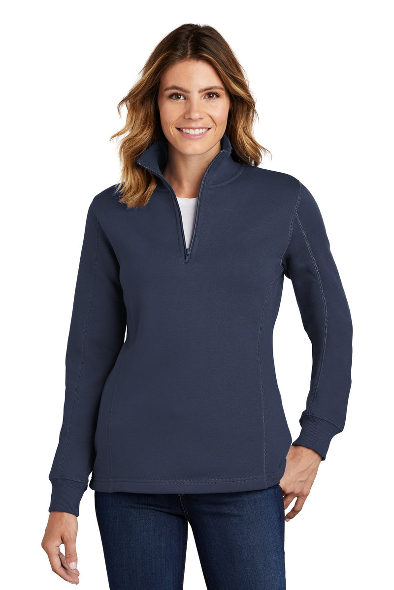 Load image into Gallery viewer, Sport-Tek Women&#39;s 1/4-Zip Sweatshirt. LST253
