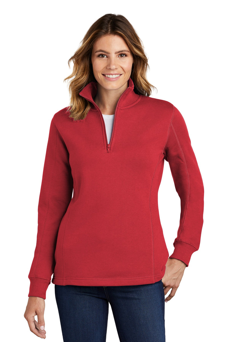 Load image into Gallery viewer, Sport-Tek Women&#39;s 1/4-Zip Sweatshirt. LST253
