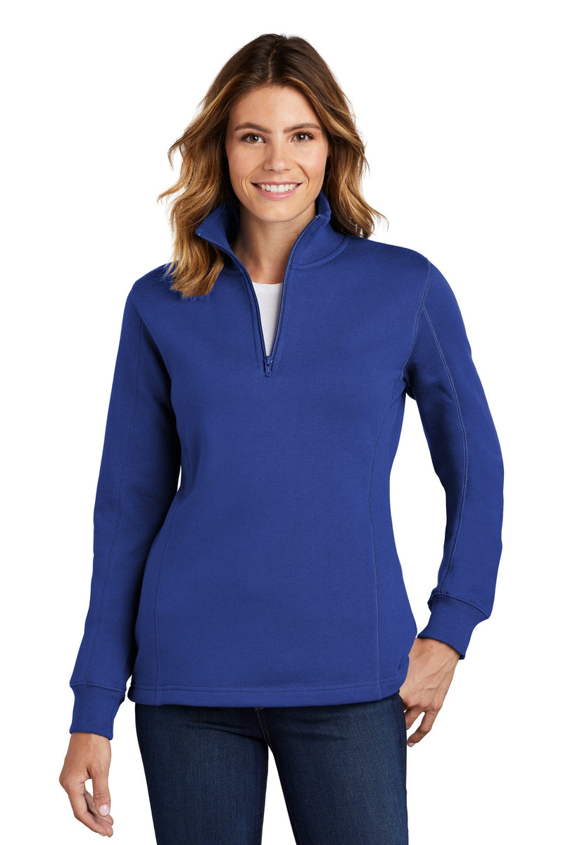 Load image into Gallery viewer, Sport-Tek Women&#39;s 1/4-Zip Sweatshirt. LST253
