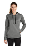 Sport-Tek  Women's PosiCharge  Sport-Wick  Heather Fleece Hooded Pullover. LST264