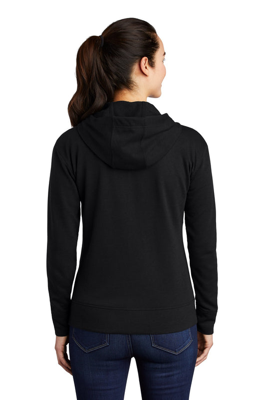 Sport-Tek  Women's PosiCharge  Tri-Blend Wicking Fleece Full-Zip Hooded Jacket LST293